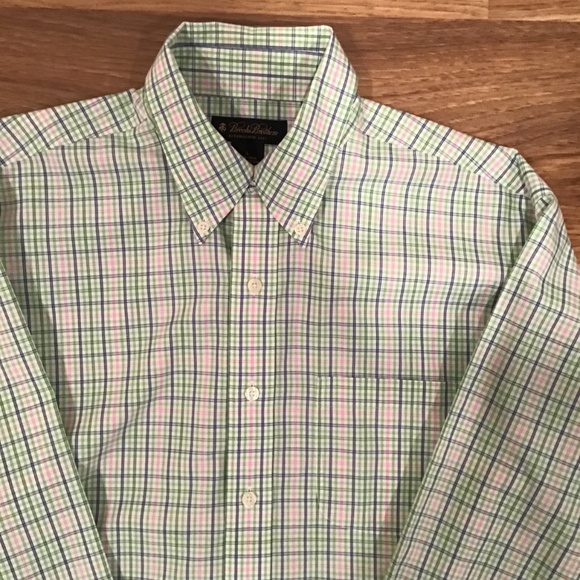 Brooks Brothers Multi Color Checks L/S Shirt L - Picture 4 of 6